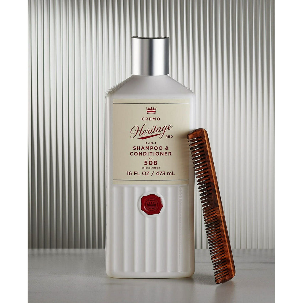 Cremo Heritage Collection 2-In-1 Shampoo & Conditioner, 16 Oz, Men's Shampoo, Men's Conditioner, Spiced Amber Fragrance EasyOptionXY LLC