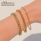 Curb Chain Stainless Steel Bracelet Pi-Mart