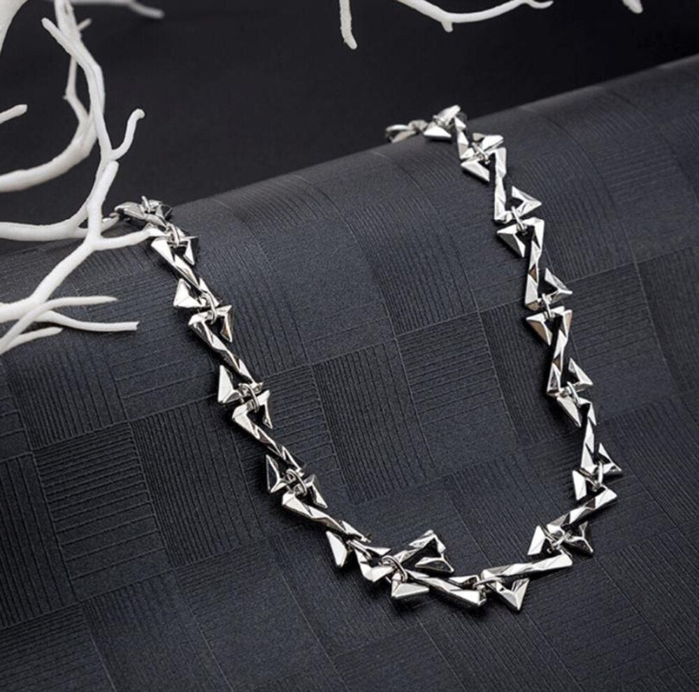 Stainless Steel Z Letter Chain Necklace Pi-Mart