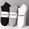 15 Pairs Unisex Low Cut Socks - Fashionable Solid Colors, Ultra-Soft & Featherweight - Ideal for Everyday Wear, Versatile Ladies & Gents Stockings & Hosiery Value Pack Lootquake LLC