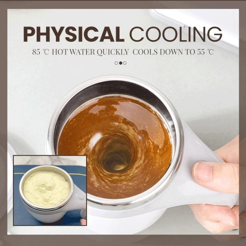 Rechargeable Model Automatic Stirring Cup Coffee Cup High Value Electric Stirring Cup Lazy Milkshake Rotating Magnetic Water Cup Pi-Mart