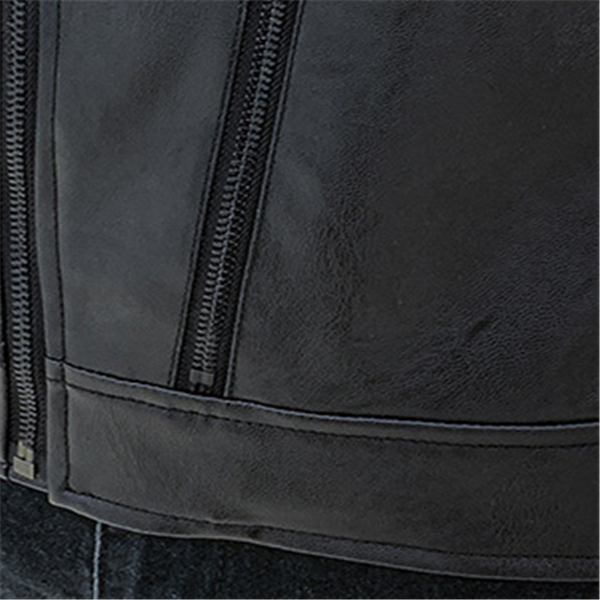 Mid-length leather jacket Pi-Mart