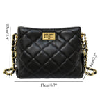 Mini crossbody purse women, spring and summer women's bags popular fashion versatile diamond chain crossbody bag,