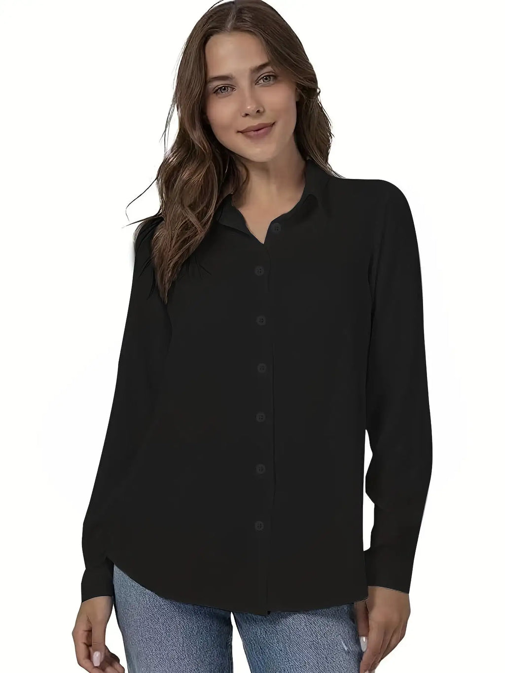 Simple Casual Long-sleeved Shirt, Versatile In All Seasons. - SJB-DIAMOND ELITES