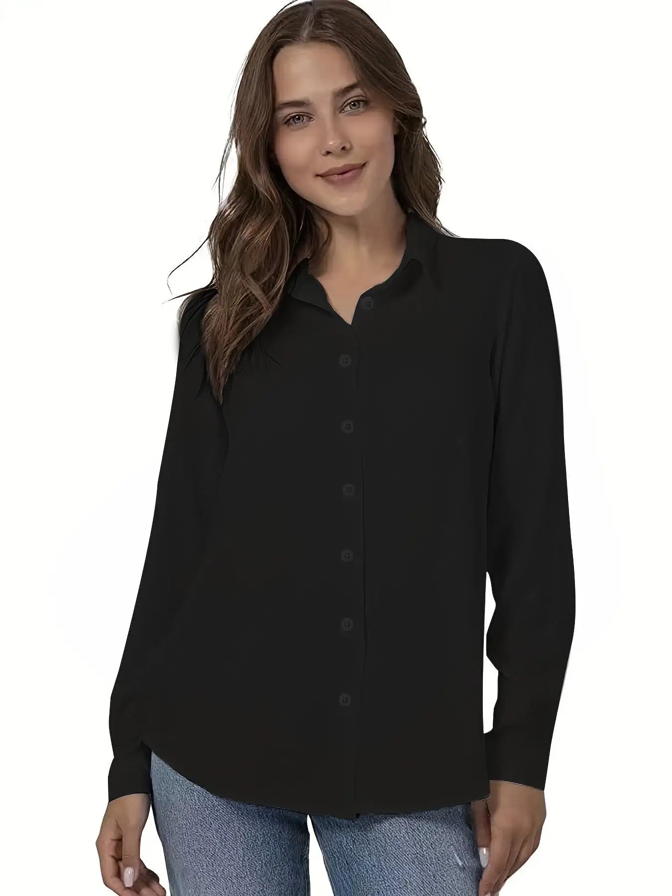 Simple Casual Long-sleeved Shirt, Versatile In All Seasons. - SJB-DIAMOND ELITES