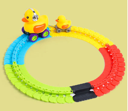 Children's Roller Coaster Dinosaur Track Electric Plastic Toy Pi-Mart