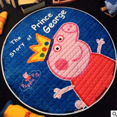 Explosion models Ins cotton car storage mat storage toy mats Round outing children climbing mat storage bag Pi-Mart
