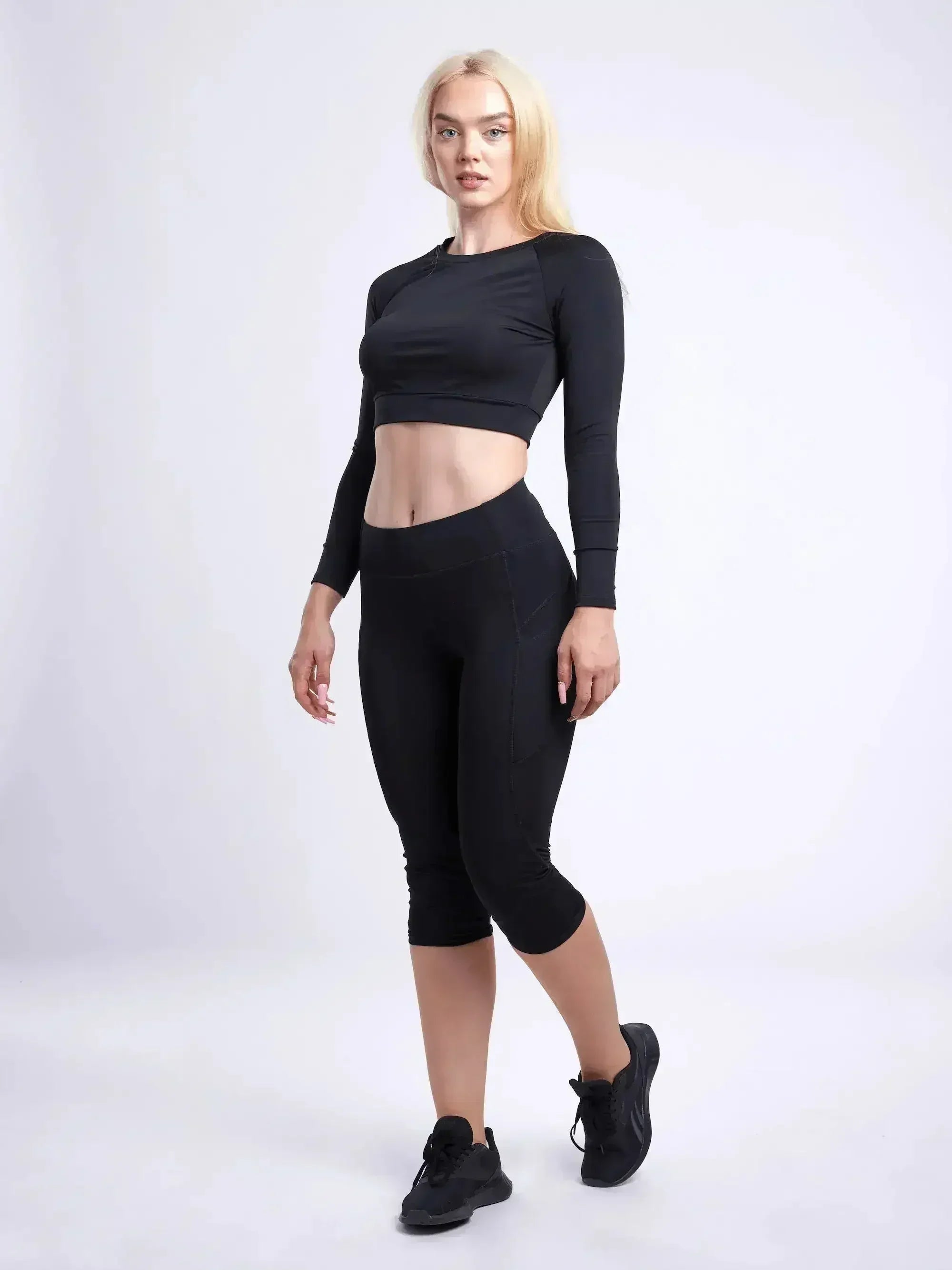 Long-Sleeve Crop Top - SJB-DIAMOND ELITES