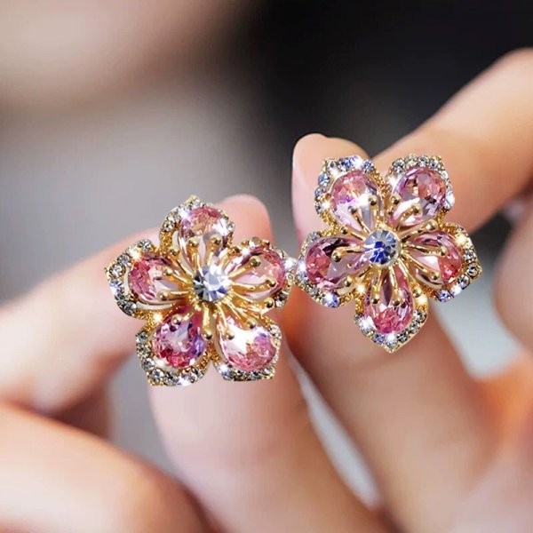 Christmas Snowflake Stud Earrings Pi-Mart