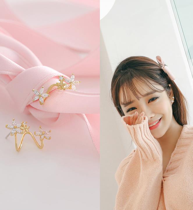 Earring short hair earrings Pi-Mart