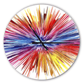 Designart 'Color Explosion ' Modern wall clock(Size 23" x 23")