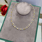 Moissanite Single Row Full Of Diamond Collarbone Chain Women Pi-Mart
