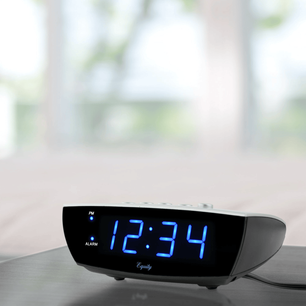 Equity by La Crosse 75903 0.9" Blue LED Digital Desktop Alarm Clock EasyOptionXY LLC