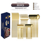 Stainless Steel Knife And Forks 30-piece Tableware Set Suit Pi-Mart