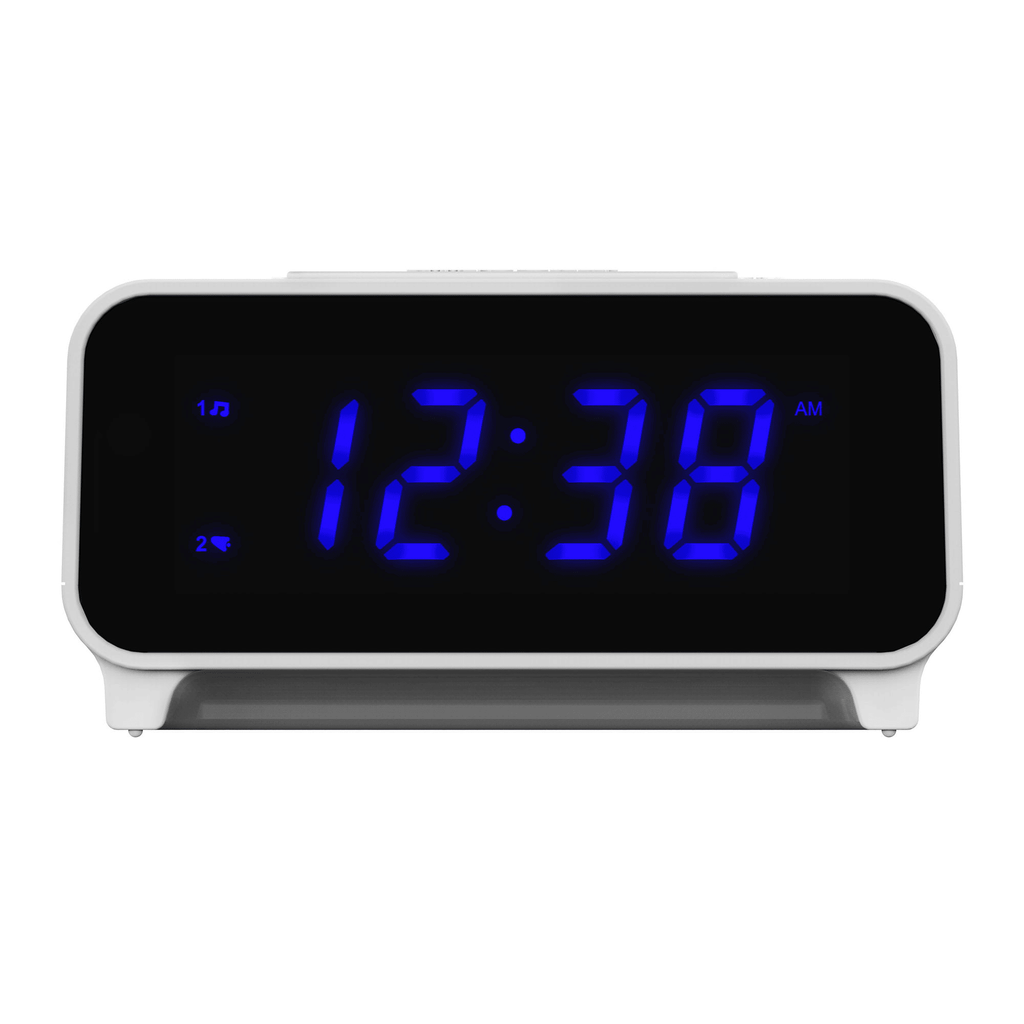 Emerson Smartset? PLL AM/FM Dual Alarm Clock Radio with 0.9" Blue LED Display and Blue LED D¨¦cor