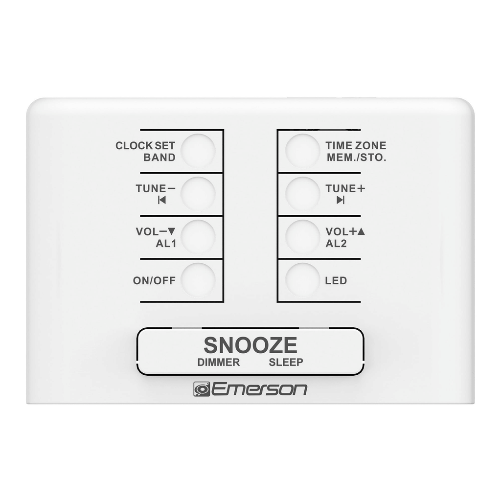 Emerson Smartset? PLL AM/FM Dual Alarm Clock Radio with 0.9" Blue LED Display and Blue LED D¨¦cor