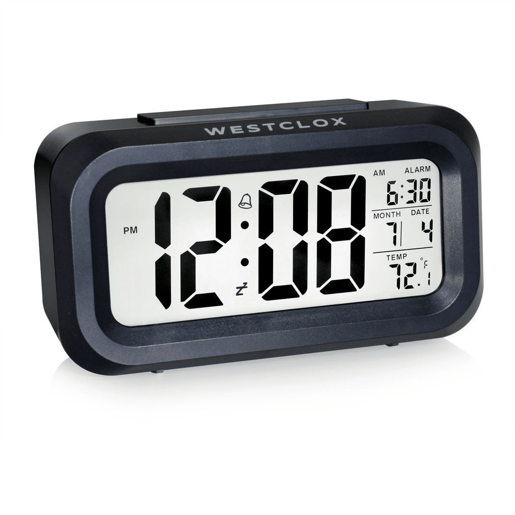 Westclox Black Digital Alarm Clock with Day/Date Display and LED Backlight EasyOptionXY LLC