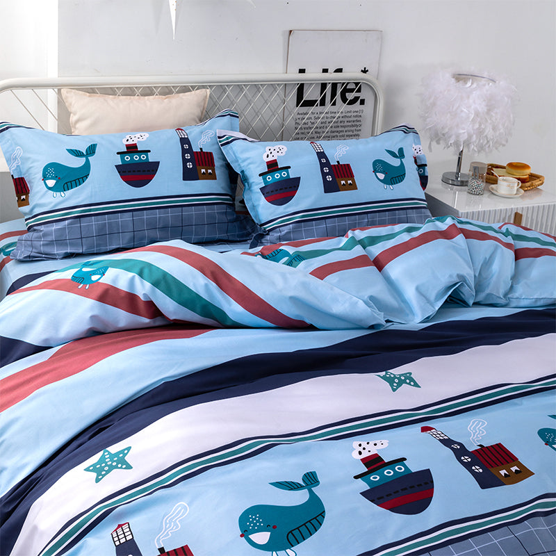 Corsair Four-piece Cotton Cartoon Bedding Pi-Mart