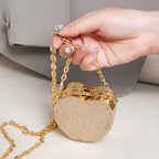 Elegant Mini Double Sided Rhinestone Purse – Heart Shaped Acrylic Mirror Bag, Trendy Mini Lipstick Purse for Prom, Party, and Wedding Events – Stylish evening Prom Bags Clutch - SJB-DIAMOND ELITES