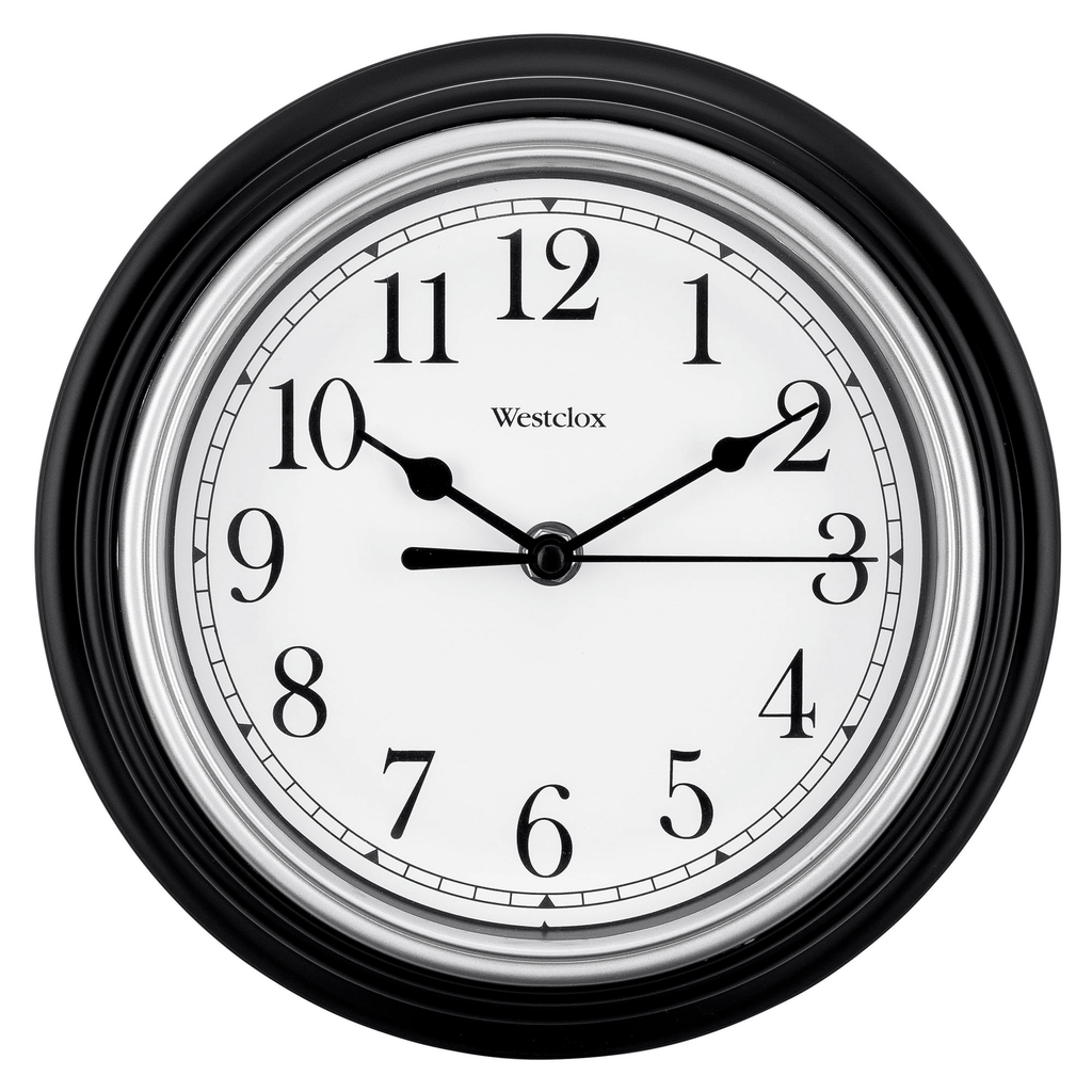 Westclox 9 inch Black Round Simplicity Analog QA Wall Clock EasyOptionXY LLC