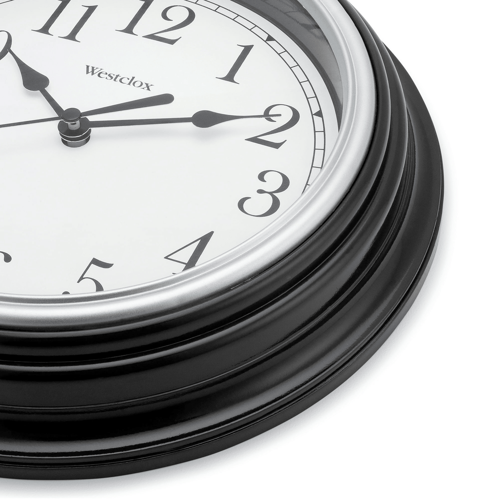 Westclox 9 inch Black Round Simplicity Analog QA Wall Clock EasyOptionXY LLC