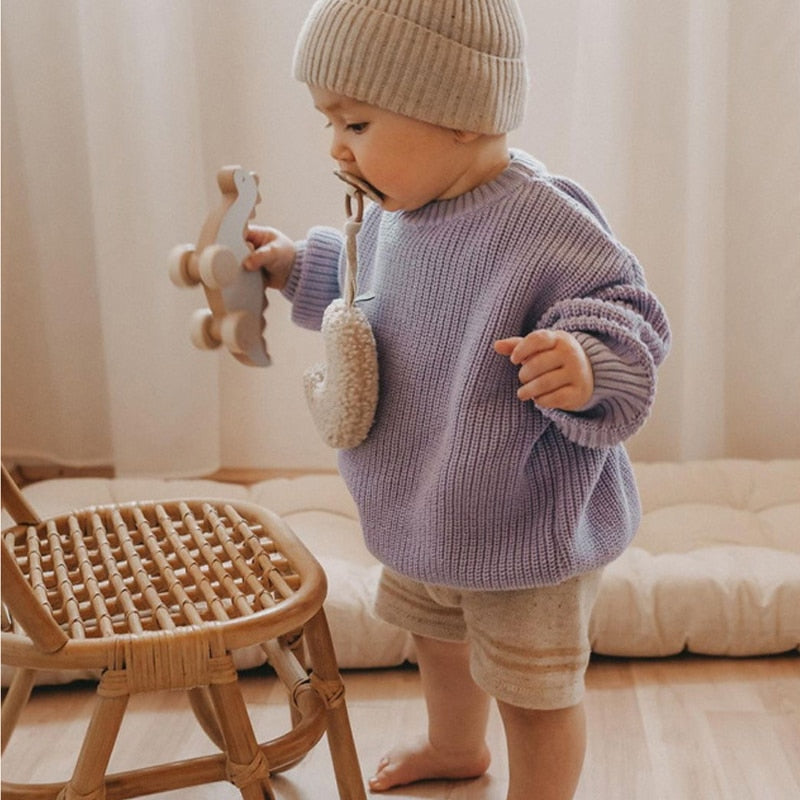 Knitted Sweater Baby Outerwear Pi-Mart