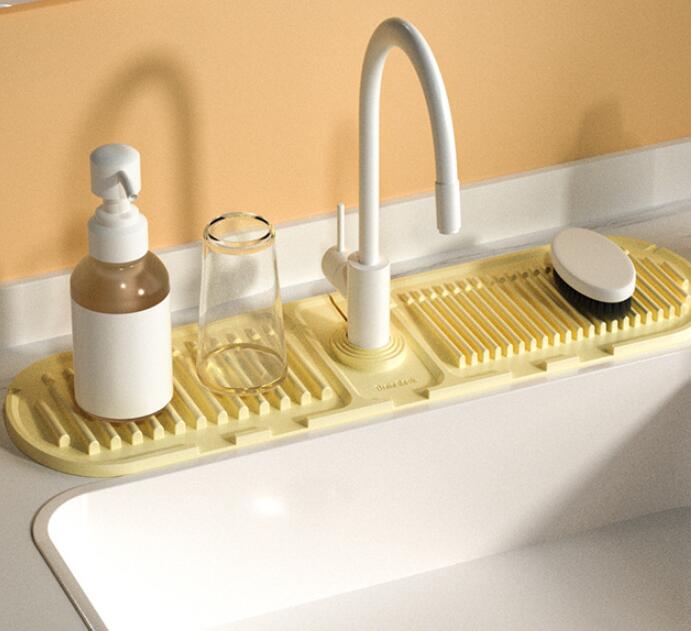 Heightened Slope Faucet Water Draining Pad Pi-Mart
