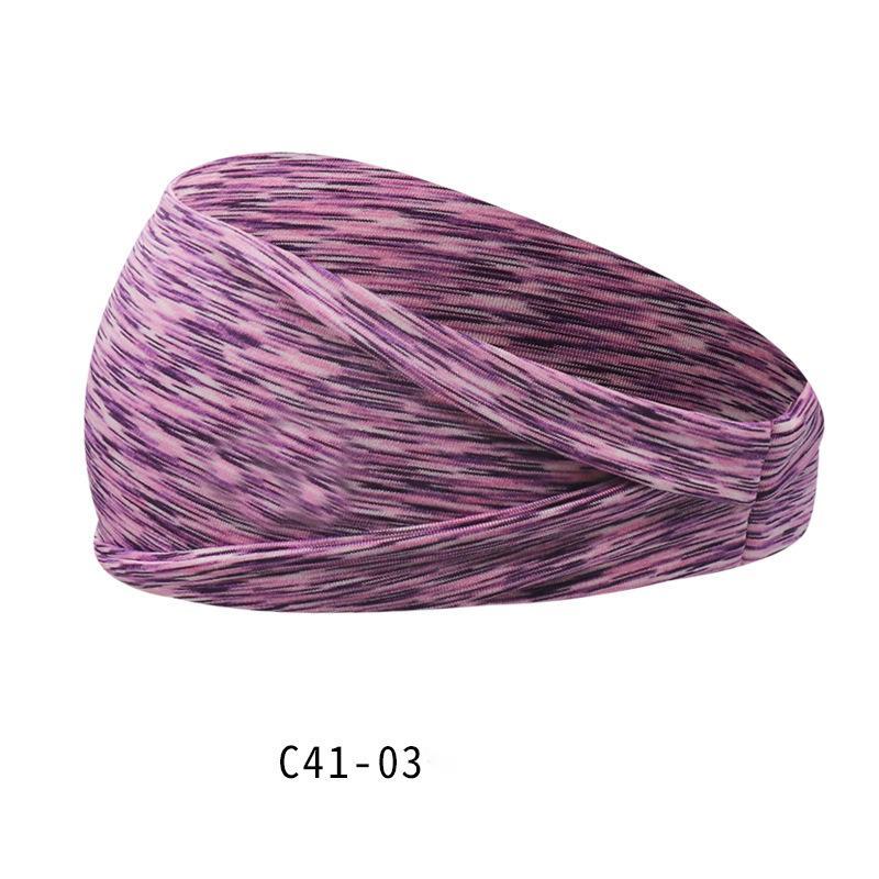 Hairband Sweat-absorbent Solid Color Fashion Yoga Pi-Mart
