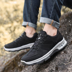Casual Air Cushion Mesh Shoes Men Outdoor Breathable  Lace-up Sneakers Running Sports Shoes Pi-Mart