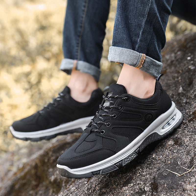 Casual Air Cushion Mesh Shoes Men Outdoor Breathable  Lace-up Sneakers Running Sports Shoes Pi-Mart