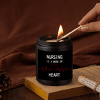 Lavender Scented Candle 5.3oz - Perfect Appreciation Gift for Nurses, Nursing Students, and Paramedics on Nurses' Day, Birthday, Graduation, or Thanksgiving - Unique and Meaningful Present, Women Men, Labor And Delivery, Nurs Lootquake LLC