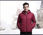 Lightweight Down Jacket Hooded Men Short