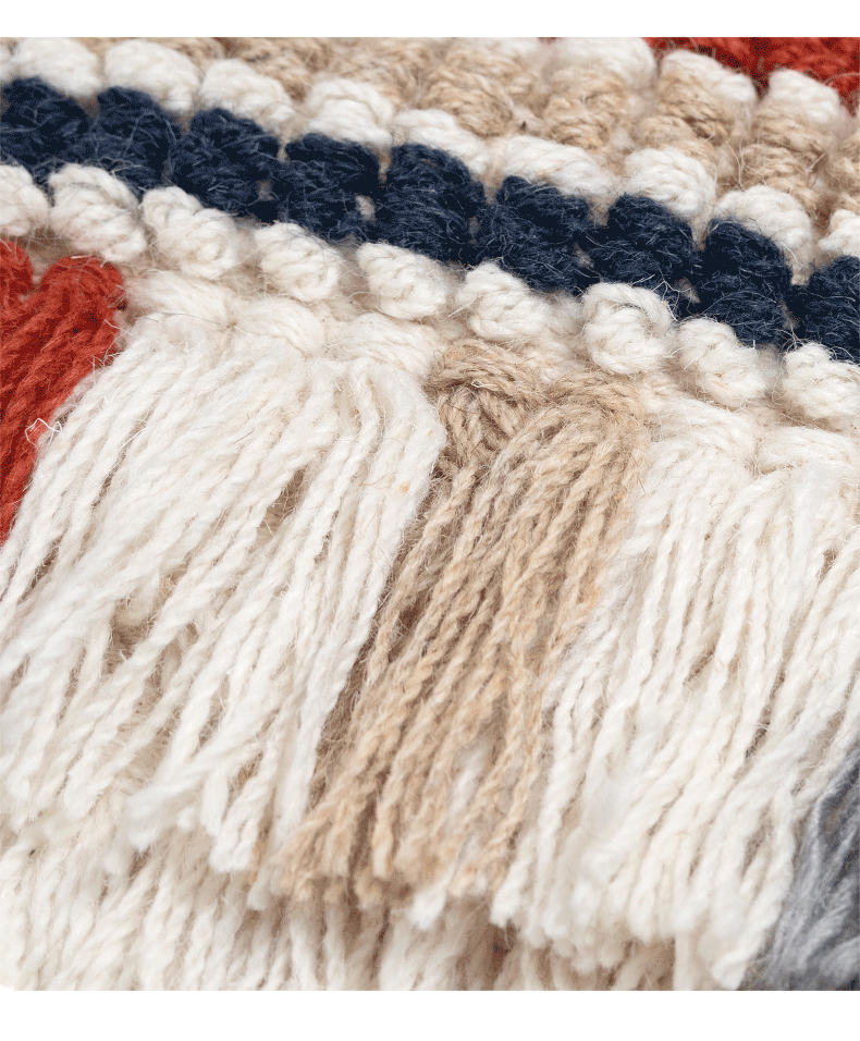 Style Wool Throw Pillow Sofa Cushion Cushion Pi-Mart