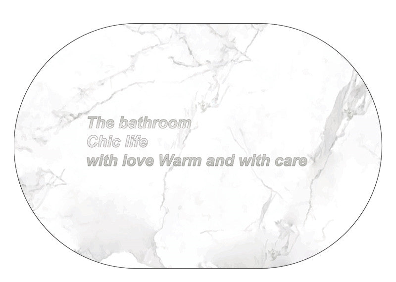 Bathroom Diatom Mud Absorbent Soft Mat Non-slip Floor Mat Pi-Mart