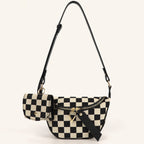 Small Crossbody Versatile Checkerboard Chest Bag – Fashion Plaid Waist Bag, Stylish Messenger Bag & Fanny Pack for Everyday Use - SJB-DIAMOND ELITES