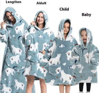 Lazy Blanket Hoodie Family Party Gift Pi-Mart