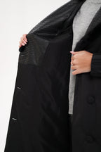 Genuine Mink Fur Real Python Leather Trim Coat - SJB-DIAMOND ELITES