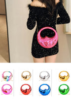 Acrylic Moon Shaped Bag, Women Shoulder Evening Bag, Evening Purse, Evening Bags for Women Formal, Clutch Purse,  Clutch Purse Casual,  Clutch Purse Party,  Prom Bag,  Party Purse, - SJB-DIAMOND ELITES