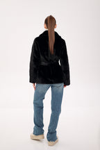 Faux Mink Effect Fur Coat - SJB-DIAMOND ELITES