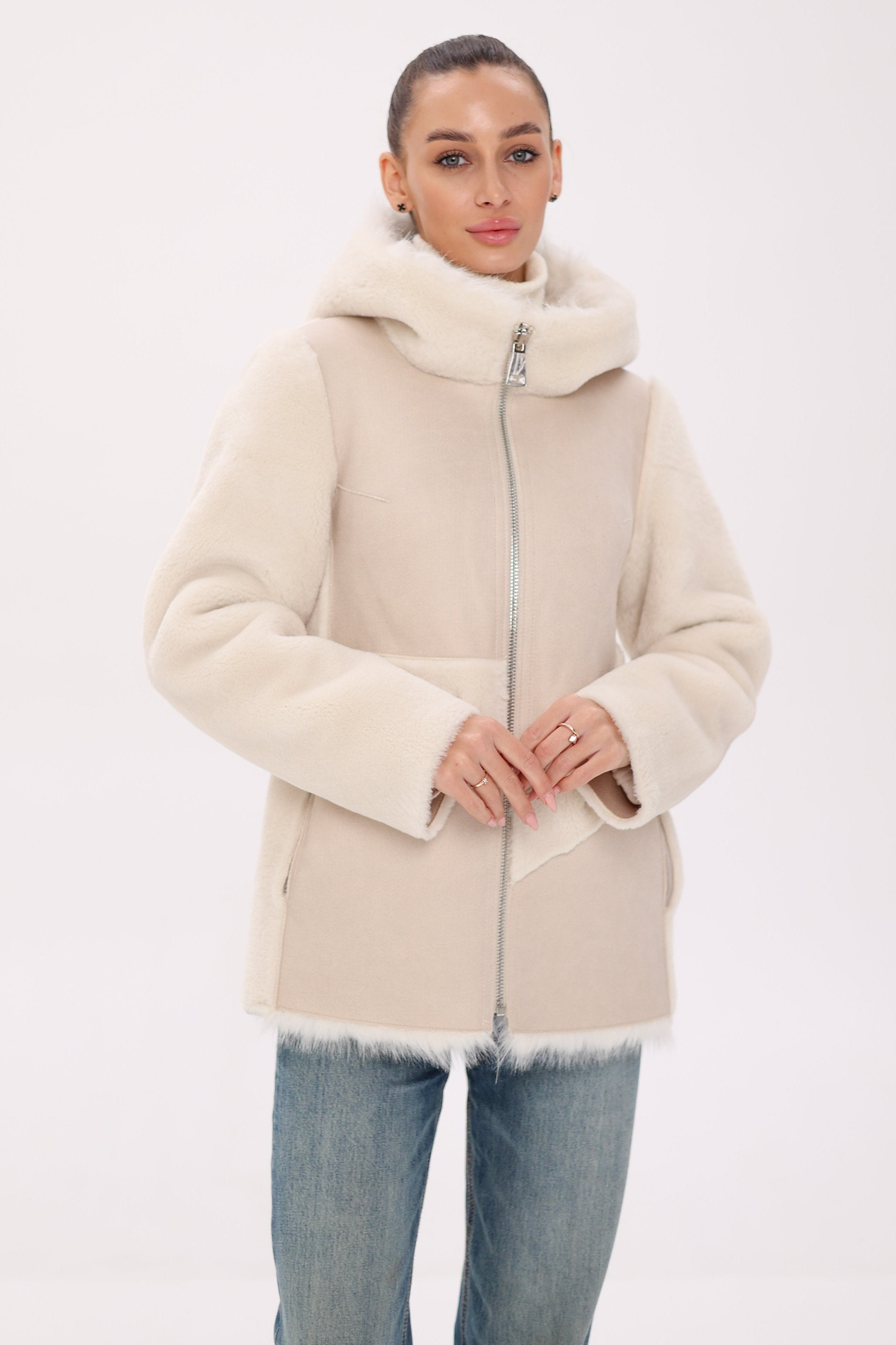⇆ Reversible Hooded Wool Blend Jacket - SJB-DIAMOND ELITES
