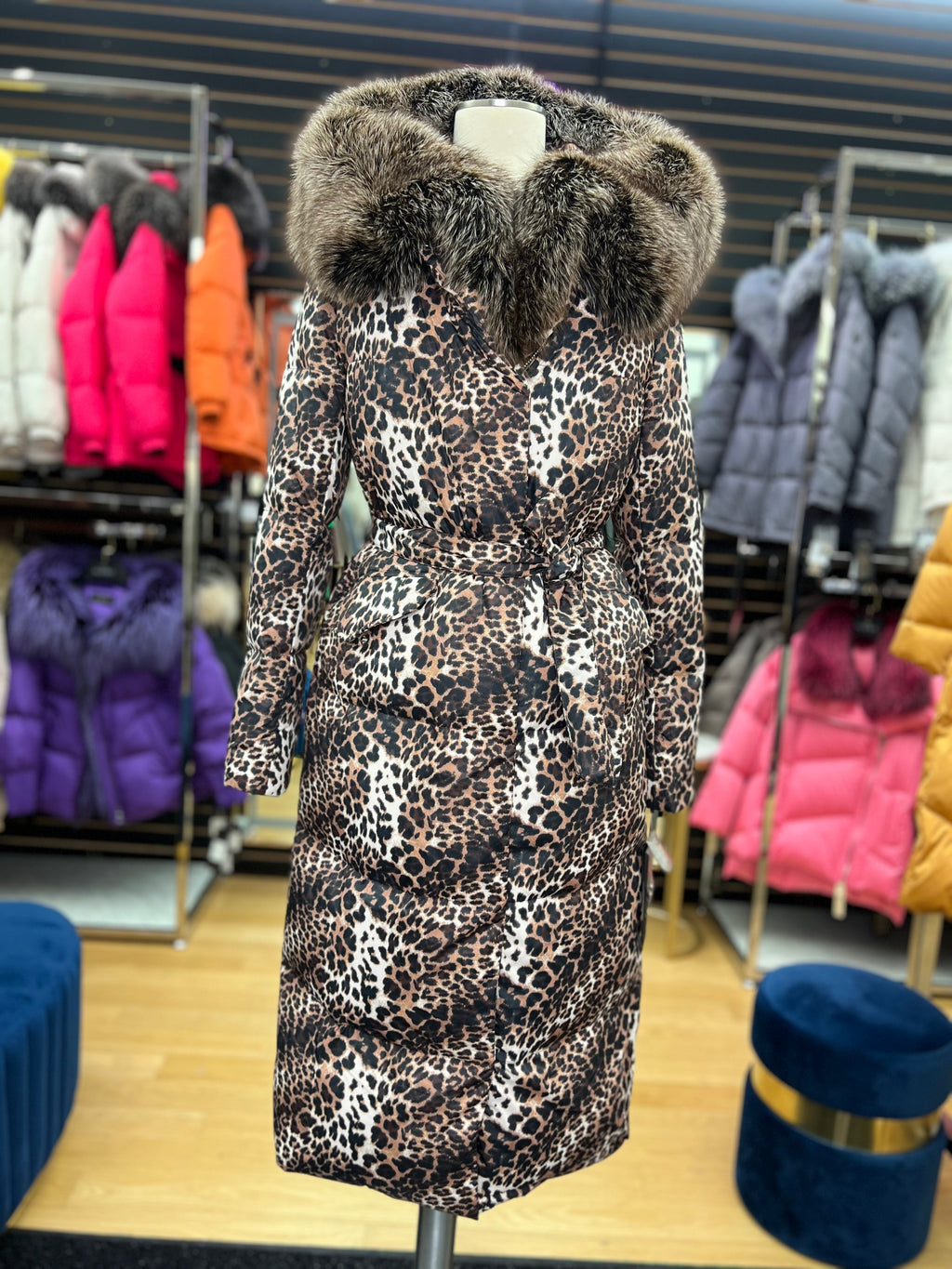 Genuine Silver Fox Down Insulated Parka - SJB-DIAMOND ELITES