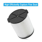 VF4000 Replacement RIDGID Wet/Dry Washable Vacuum Garage Shop Vac Pleated Filter