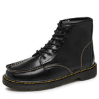 Men's High-Top Cowhide Martin Trendy Tooling Boots Pi-Mart