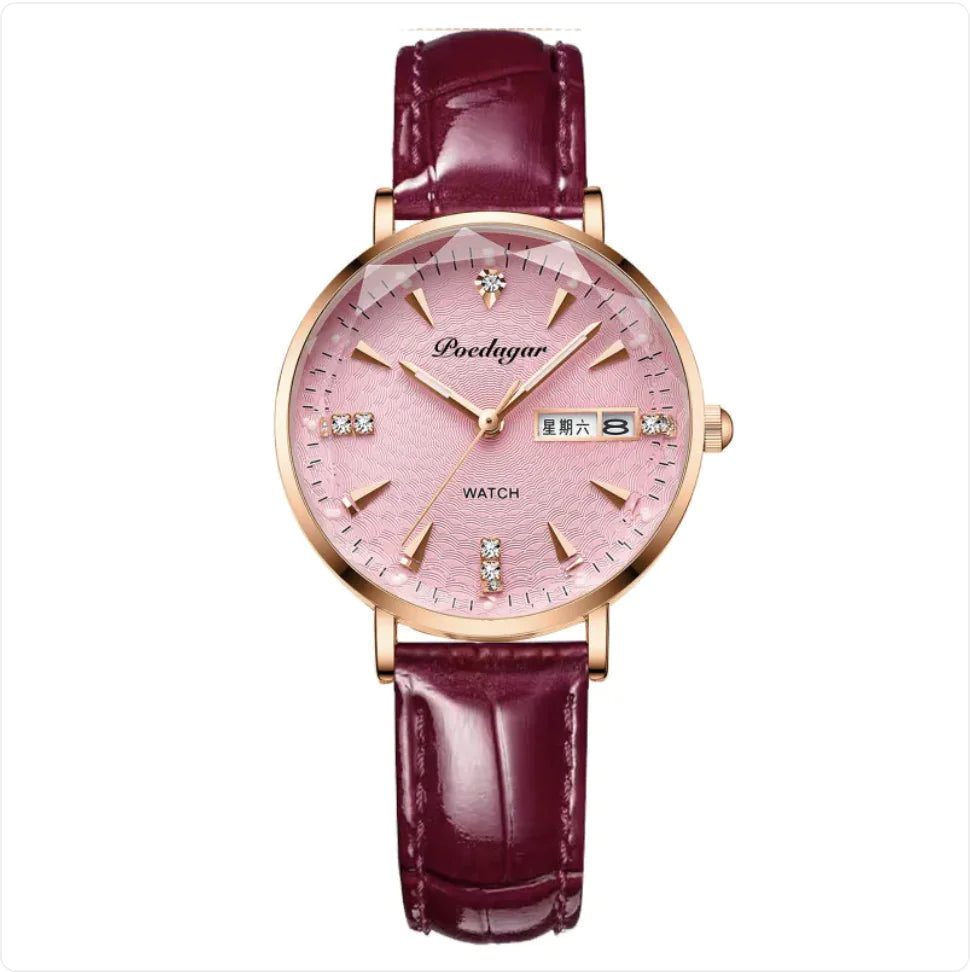 Women’s Double Calendar Quartz Watch Pi-Mart