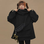 Cool Women Hoodie Perfect Sleeping Frog Pullover Winter Sense Hooded Modern Casual Sweatshirts Cute Funny Style Comfortable Frog Pullover Hoodie For Women Stevvex