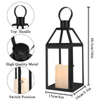 16"High Stainless Steel Candle Lanterns Lootquake LLC
