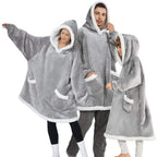Modern Oversized Hoodie Blanket With Sleeves Sweatshirt Woman Fleece Hoody Women Pocket Female Hooded Oversized Hoodie Blanket Fleece Warm Cozy Blanket for Women One Size Fits All Men Women Stevvex