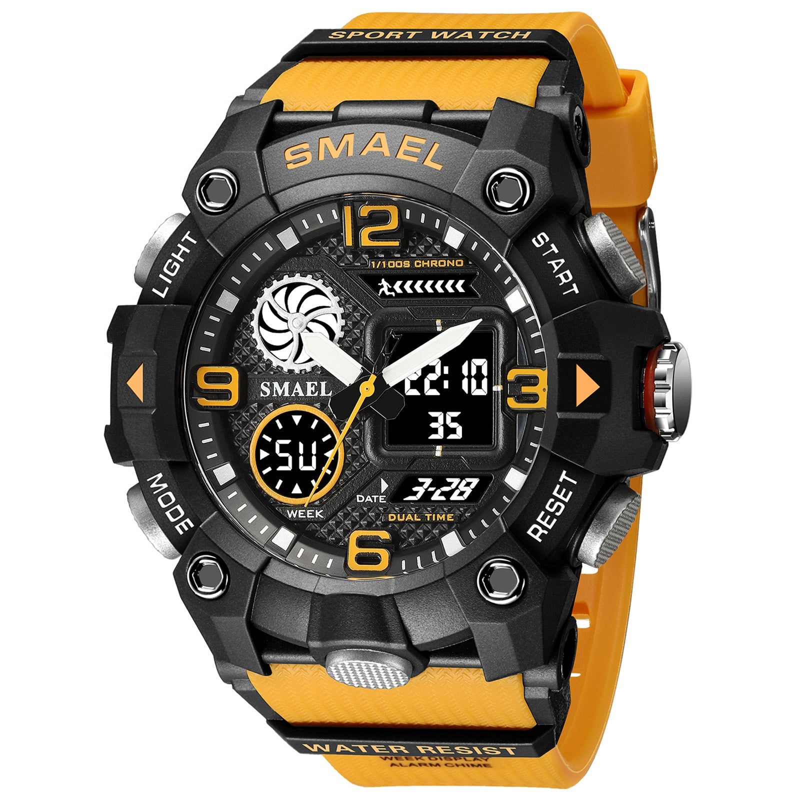 Sport Watch For Men WIth  Dual Time Waterproof 50M Miliatry Watches Chronograph Alarm Army Wristwatch - SJB-DIAMOND ELITES