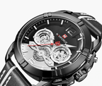Waterproof  Quartz  Man Leather Sport Wrist Watch  Luxury Unique Design Perfect Gift - SJB-DIAMOND ELITES