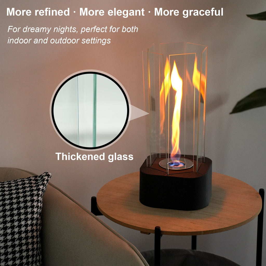 Hexagonal Ethanol-Fueled Alcohol Fireplace for Home Decor Lootquake LLC
